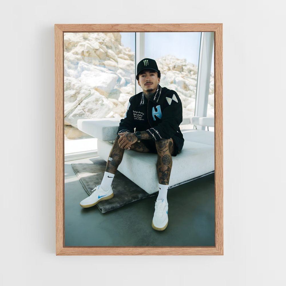 Poster Chill avec Nyjah – affiche Skateboard (vue 4)